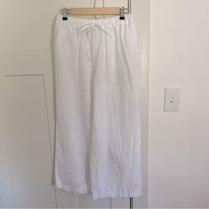 Boden Linen Wide-Leg Pants